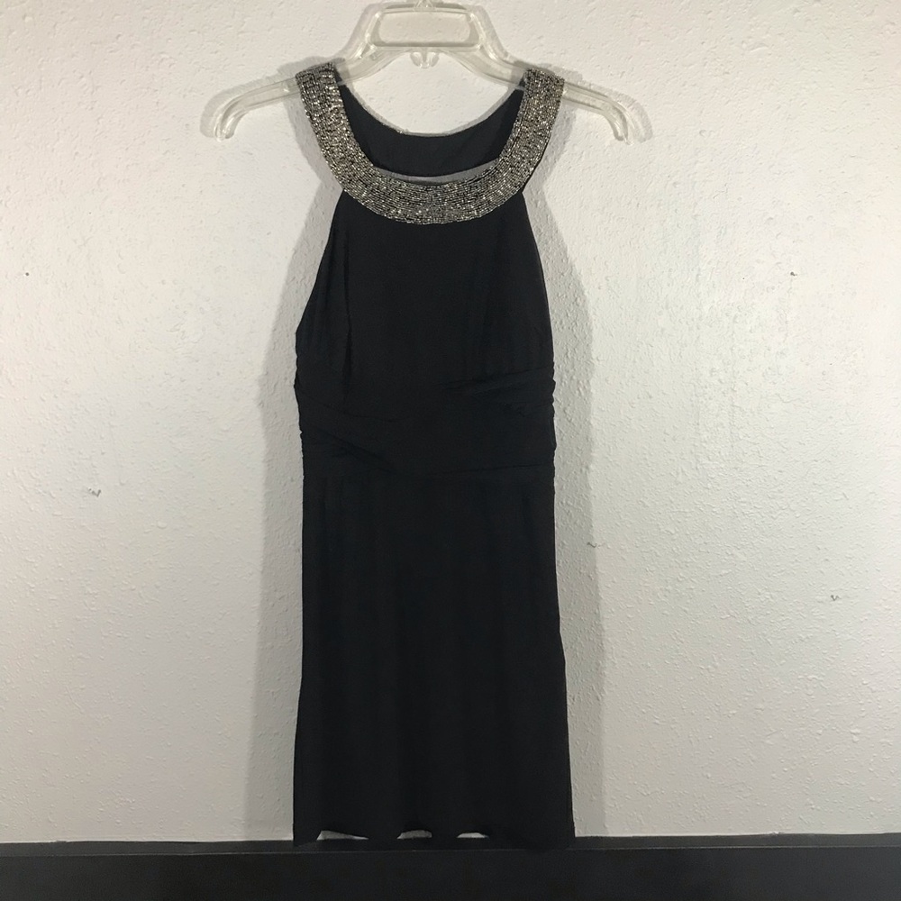 Hailey Logan‎ by AP Black Sheer Back Cocktail Dress size 7/8